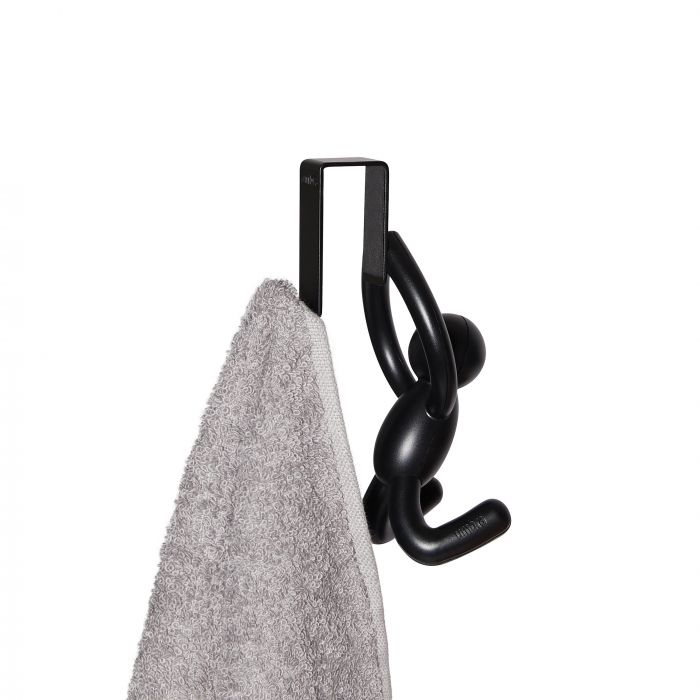 umbra buddy over the door cabinet hook set of 2 - black