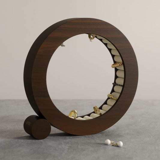 umbra ferris jewellery organiser walnut