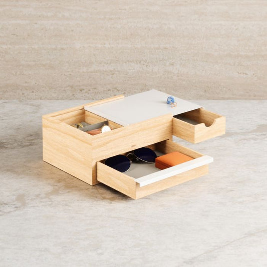 umbra stowit storage Box white & natural