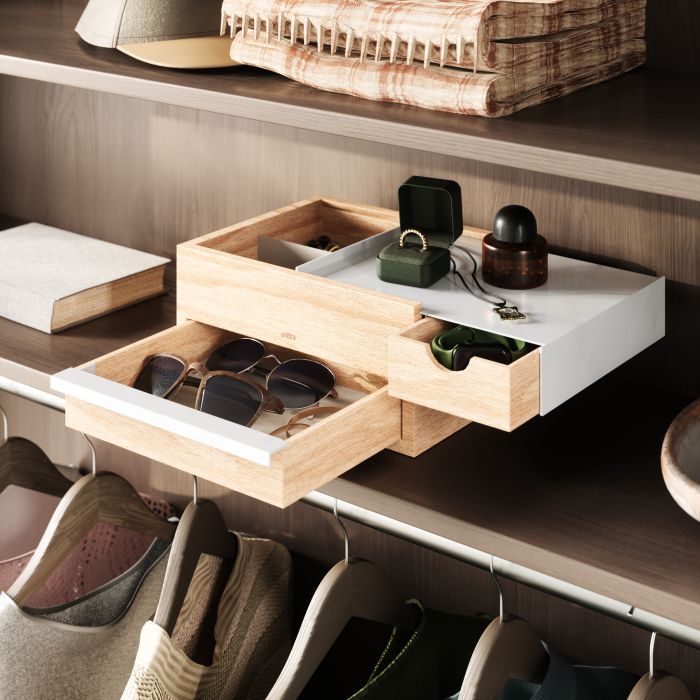 umbra stowit storage Box white & natural