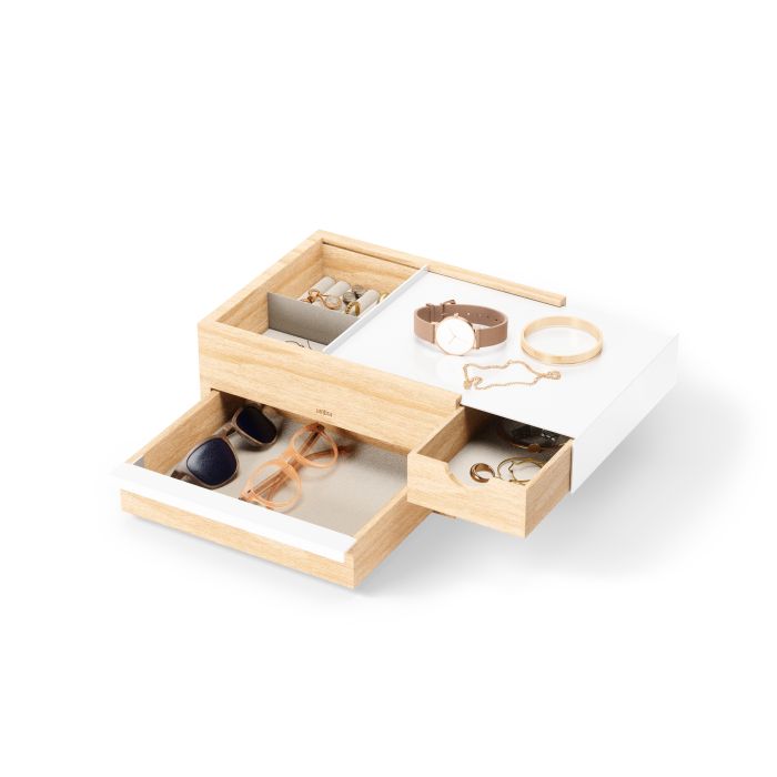 umbra stowit storage Box white & natural