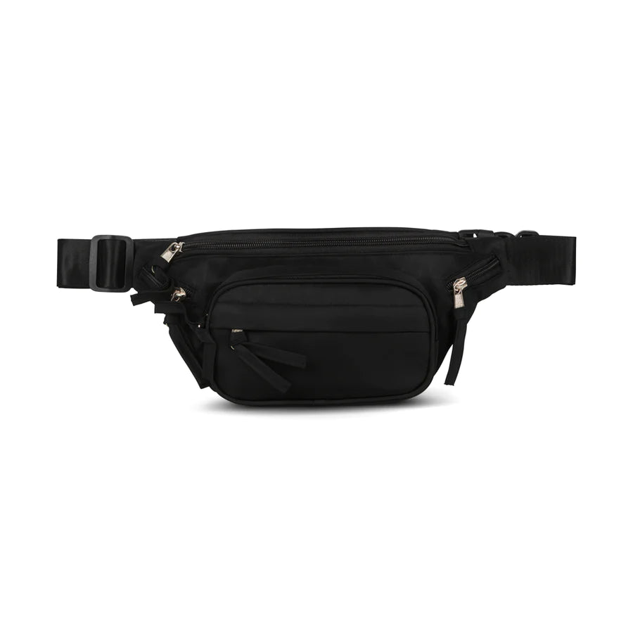 nylon bumbag - black