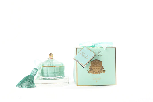 cote noire - art deco candle - tiffany blue & gold - persian lime - GML45001
