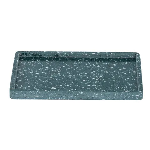 assemble terrazzo tray - teal
