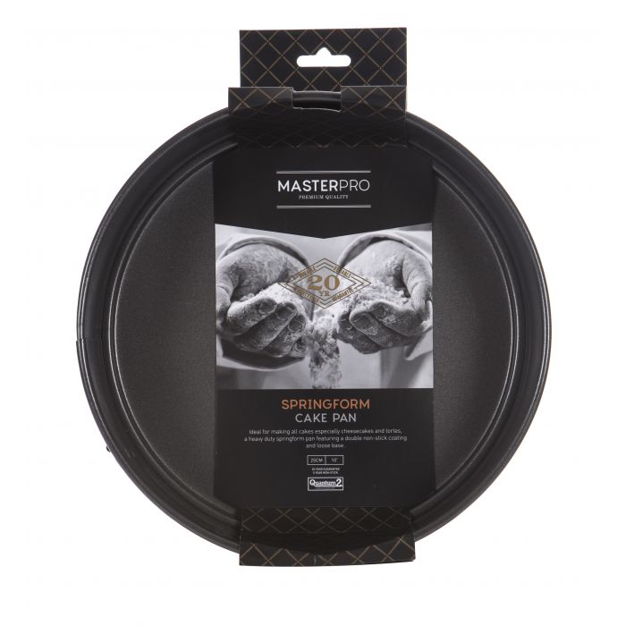 masterpro n/s springform round cake pan 25cm