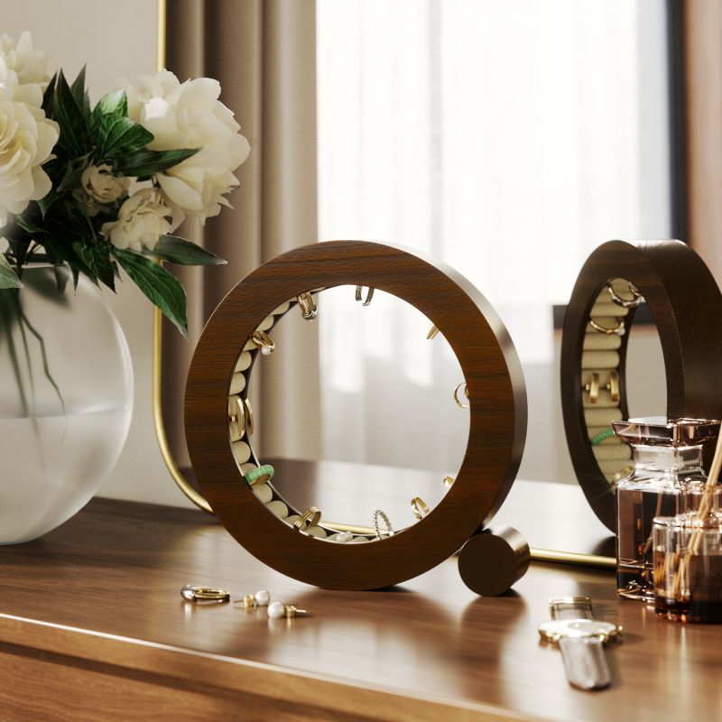 umbra ferris jewellery organiser walnut