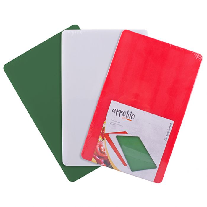 appetito pe cutting board 250 x 400 x 12mm - red