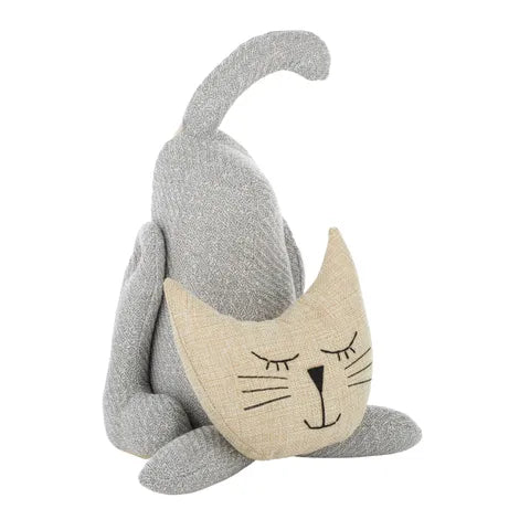 cara cat door stop 23x30cm grey
