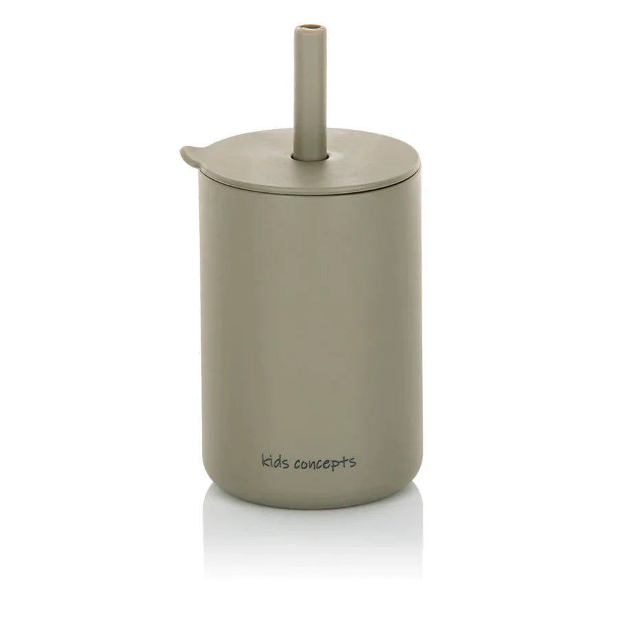 kids concepts silicon sippy cup - sage
