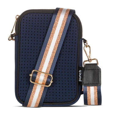 neoprene mobile bag - navy