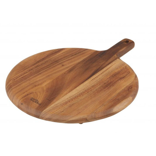 davis & waddell arden acacia wood round paddle board natural 50x42x1.5cm