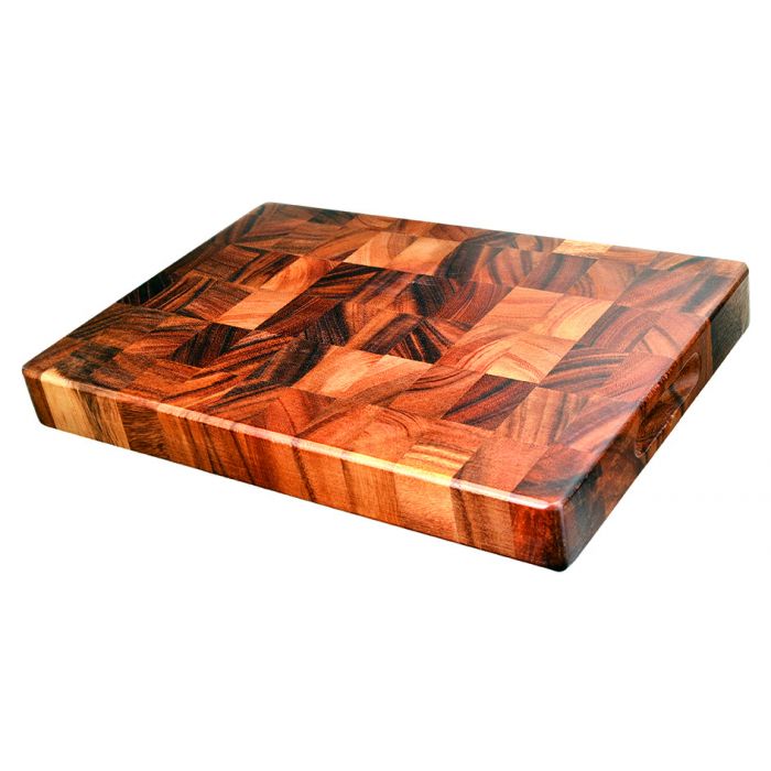 davis & waddell acacia wood end grain cutting board natural 38x26x4cm