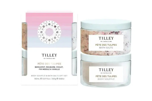 fete des tulipes body souffle & bath salts gift set-  limited edition