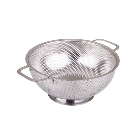 appetito stainless steel perforated colander 22.5cm dia.
