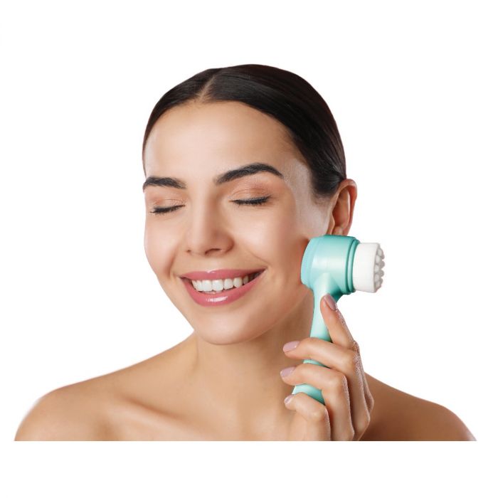 is gift cleansing facial brush - light pink