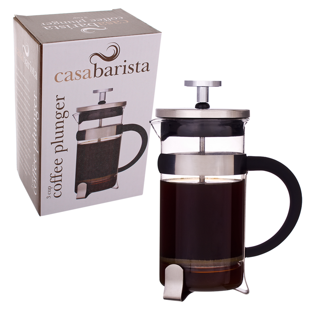 casabarista coffee plunger 3 cup/350ml (w/ scoop)