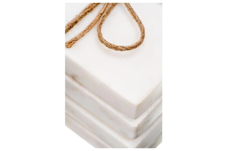 marble square coasters (set of 4)