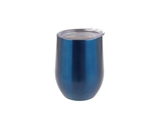 oasis stainless steel double wall insulated wine tumbler 330ml - sapphire