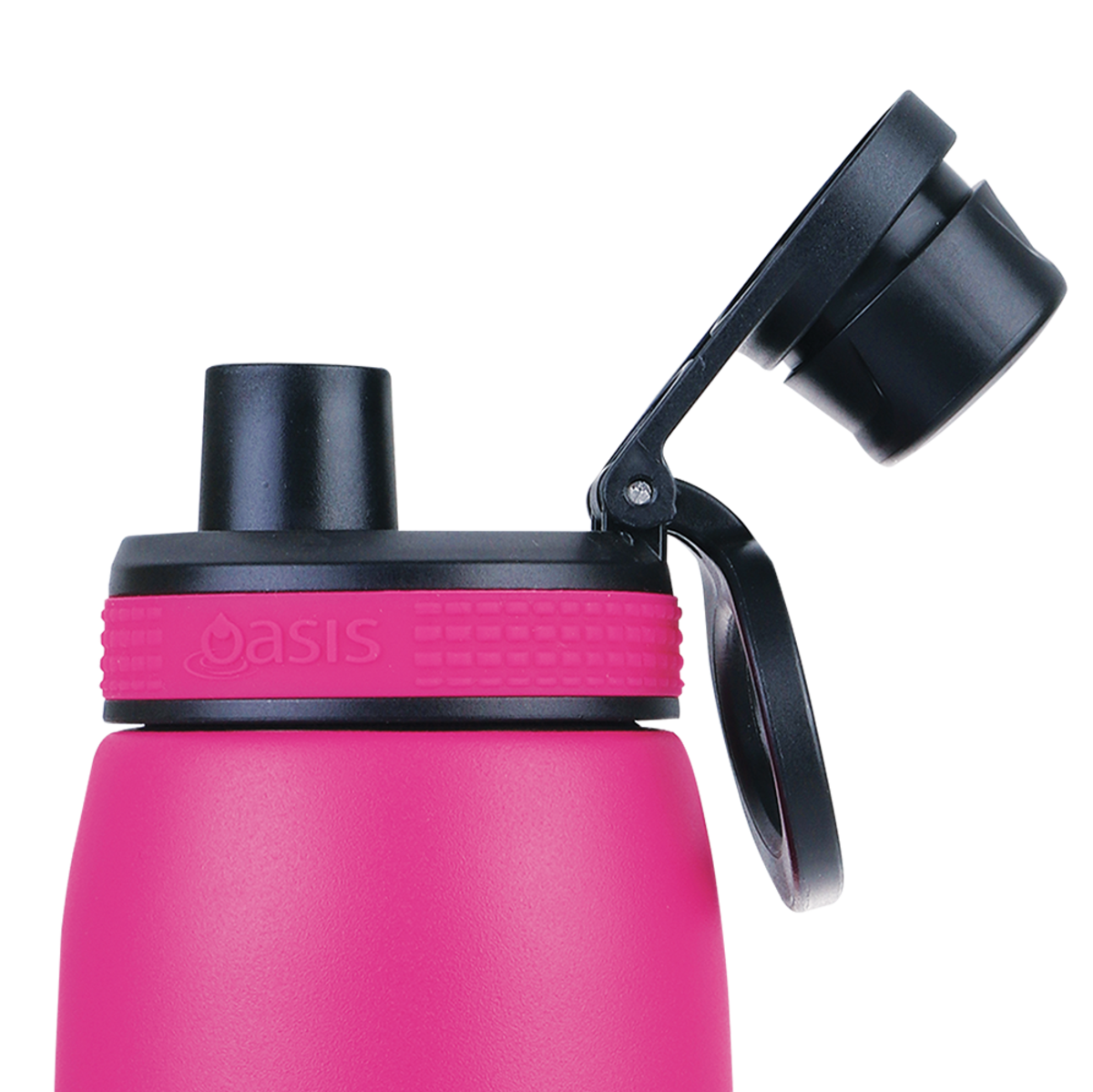 oasis stainless steel double wall insulated sports bottle w/ screw cap 780ml - fuchsia