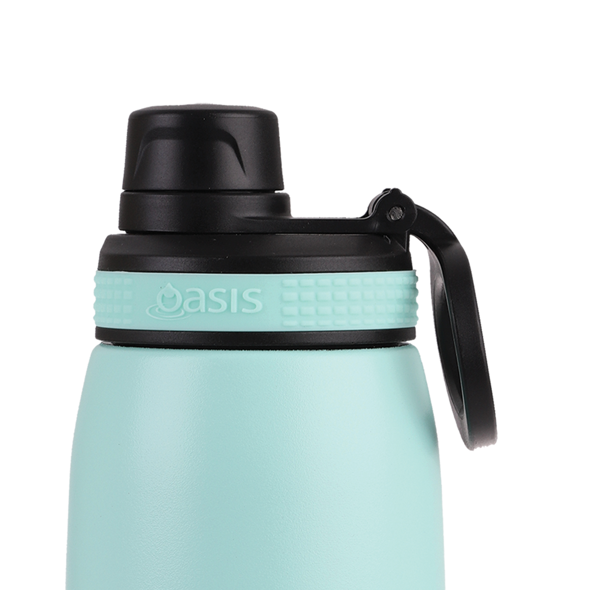 oasis stainless steel double wall insulated sports bottle w/ screw cap 780ml - mint