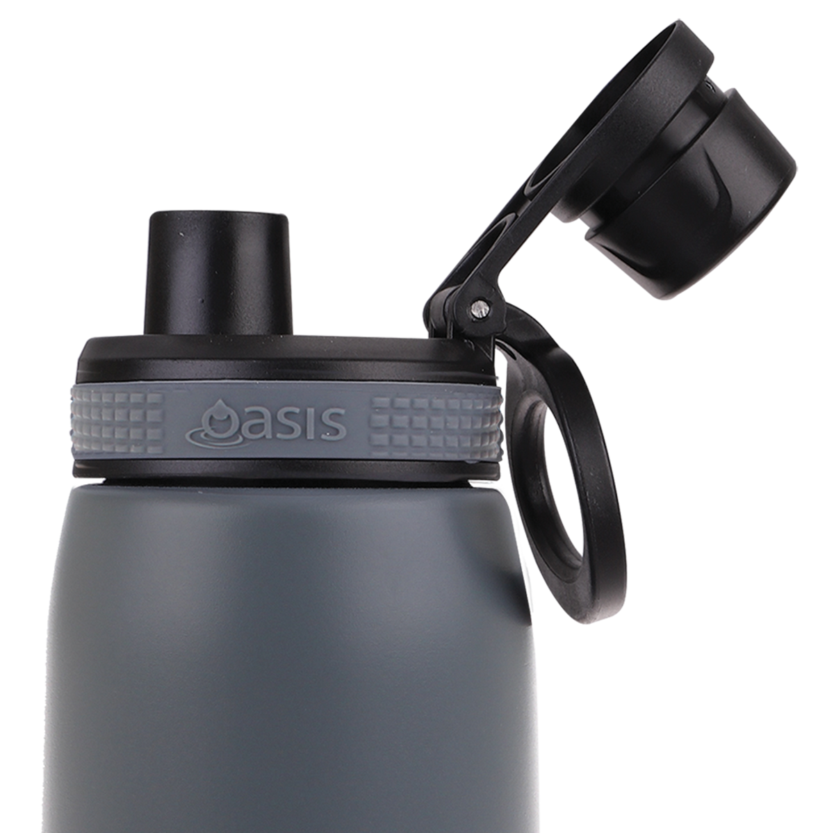 oasis stainless steel double wall insulated sports bottle w/ screw cap 780ml - steel
