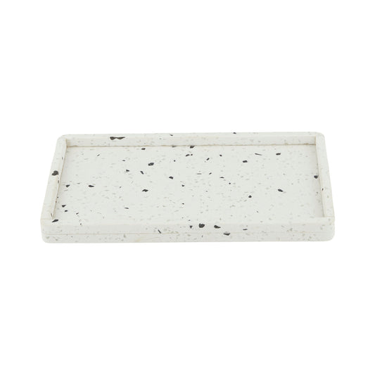 assemble terrazzo tray - white