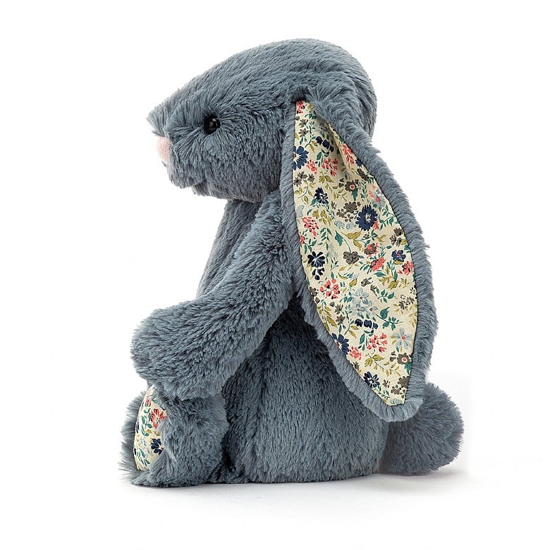 jellycat blossom dusky blue bunny - medium