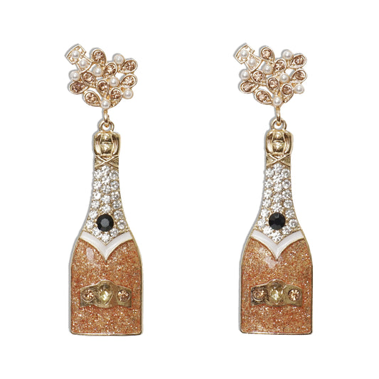 earring by lisa pollock- sparkle like champagne