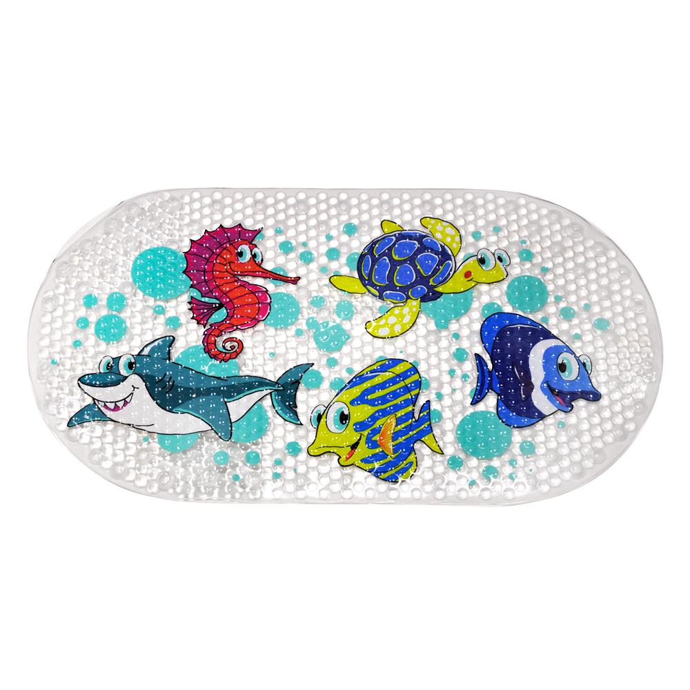 sea creatures bath mat