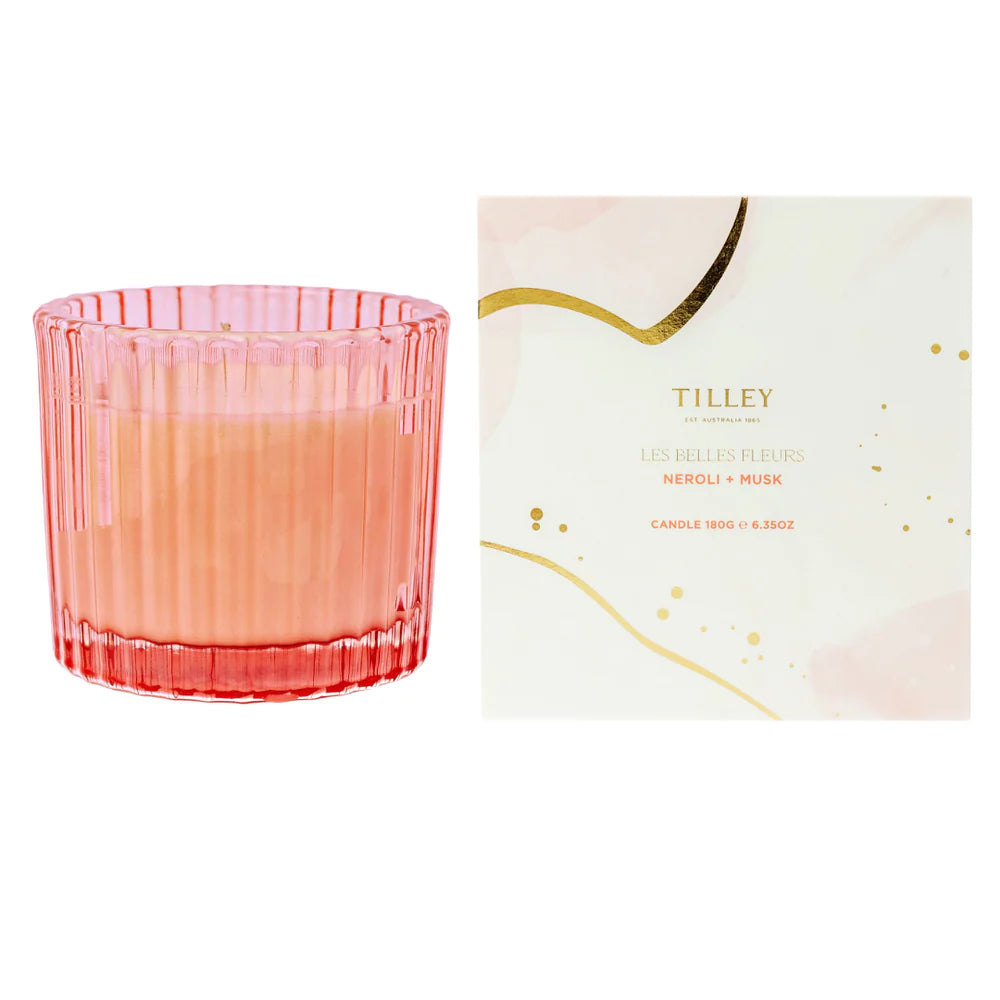 limited edition les belles fleurs scented soy candle 180g