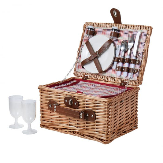 amalfi carousel 2 person picnic basket with cooler