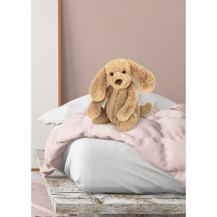 jellycat bashful toffee puppy - medium