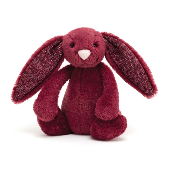 jellycat bashful sparkly cassis bunny - medium