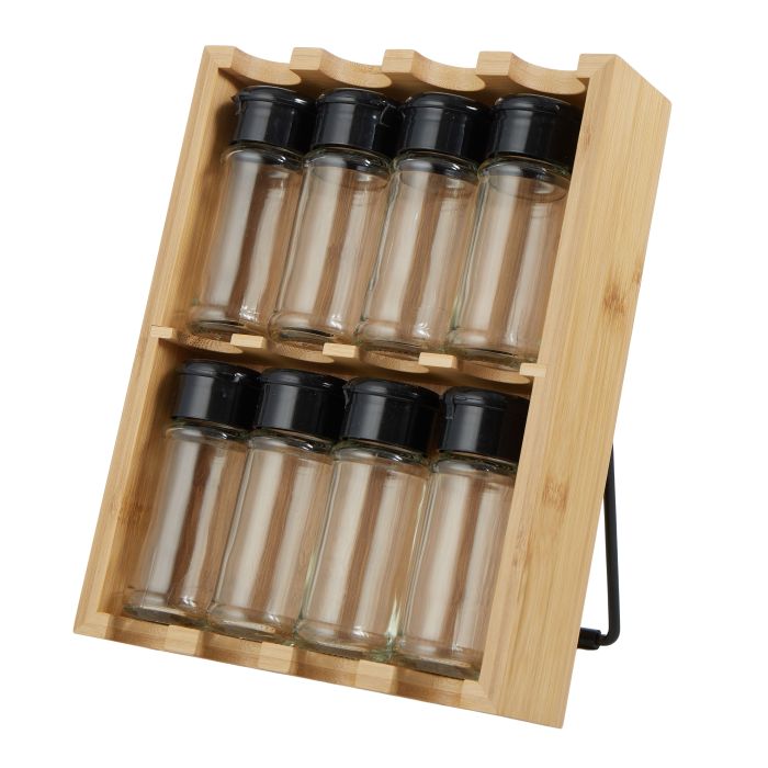 davis & waddell 8- canister spice holder natural