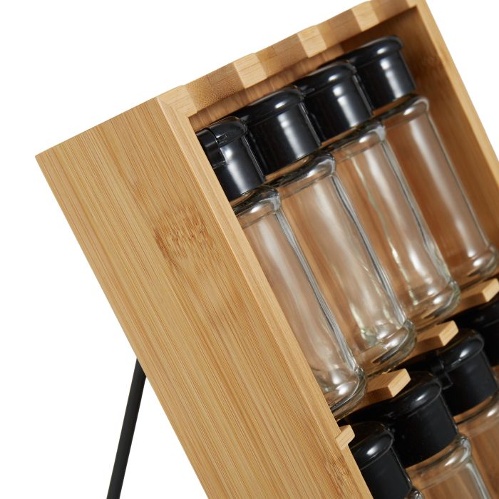 davis & waddell 8- canister spice holder natural