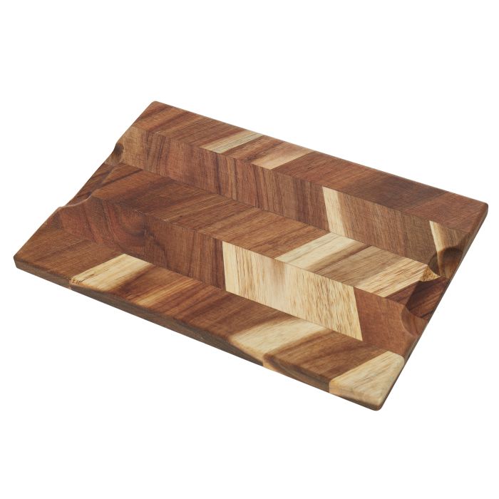 davis & waddell herringbone acacia cutting board