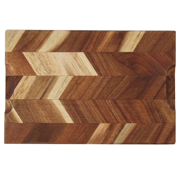 davis & waddell herringbone acacia cutting board