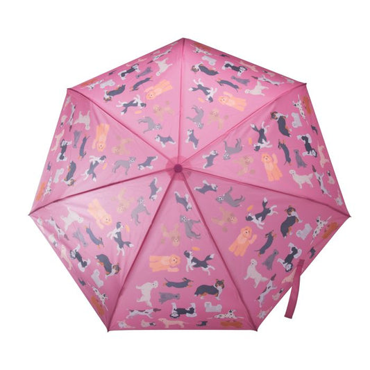 the dog collection foldable umbrella - pink