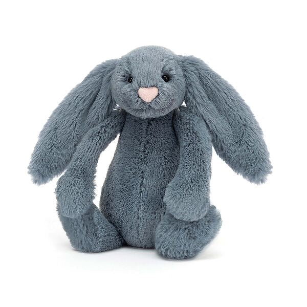 jellycat bashful dusky blue bunny - medium