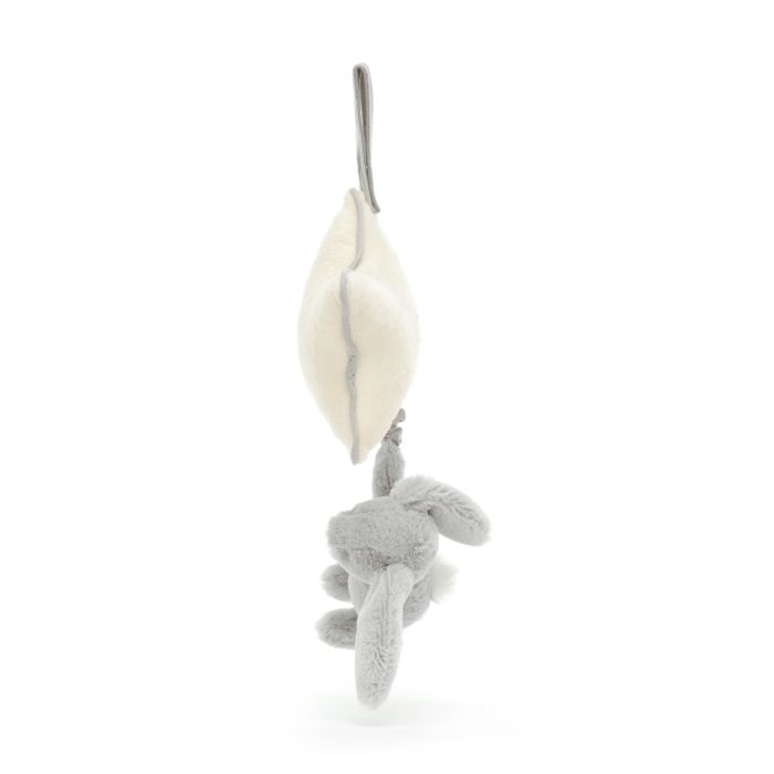 jellycat bashful silver bunny - musical pull