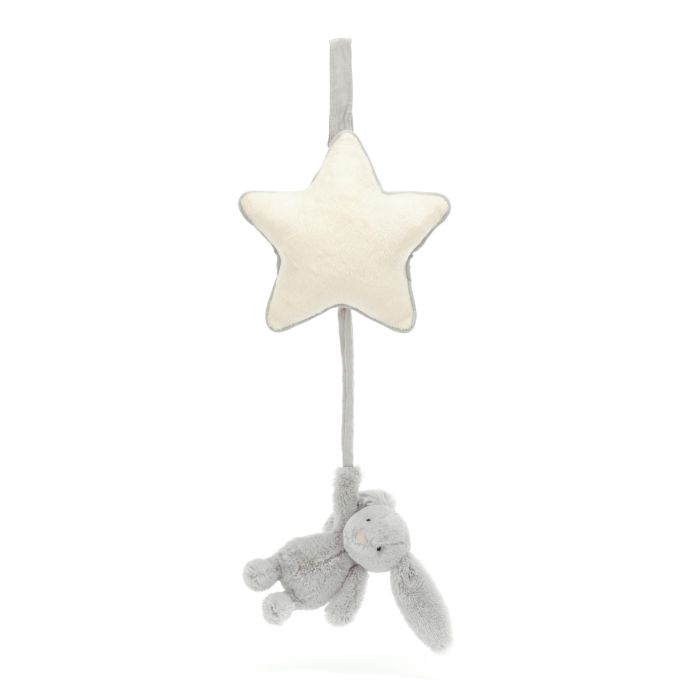 jellycat bashful silver bunny - musical pull