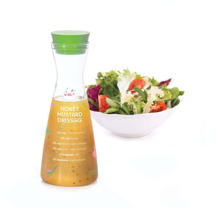 quirky kitchen dreamy dressings - salad dressing bottle with recipes