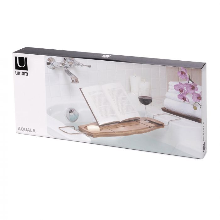 umbra aquala bathtub caddy natural 69x25x3cm