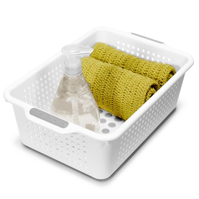 madesmart small basket - white