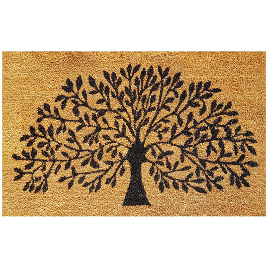 tree of life coir doormat 80 x 50cm