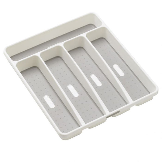 madesmart 5 compartment cutlery tray - white