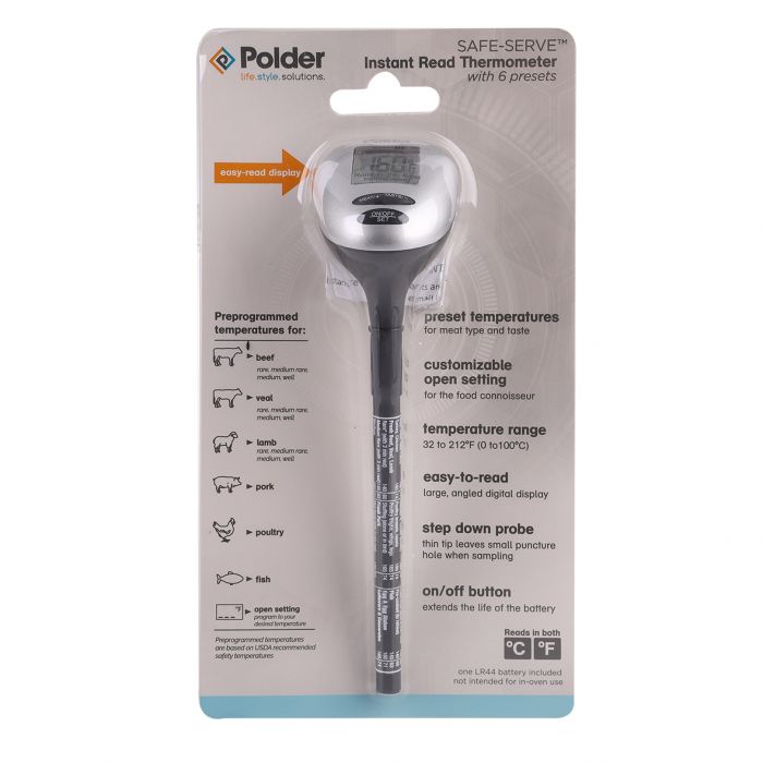 polder safe-serve instant read thermometer