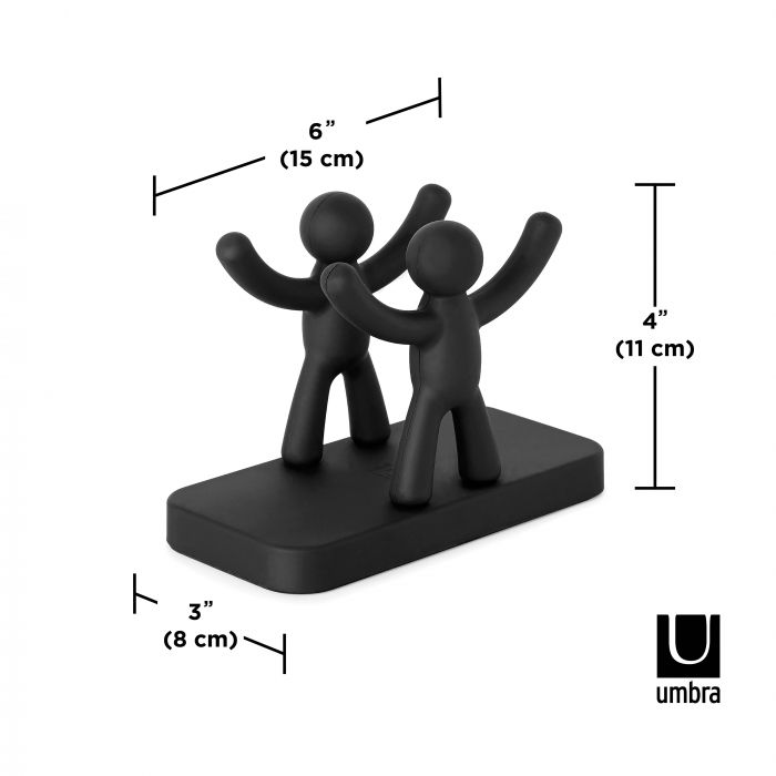 umbra buddy napkin holder black 15x8x11cm