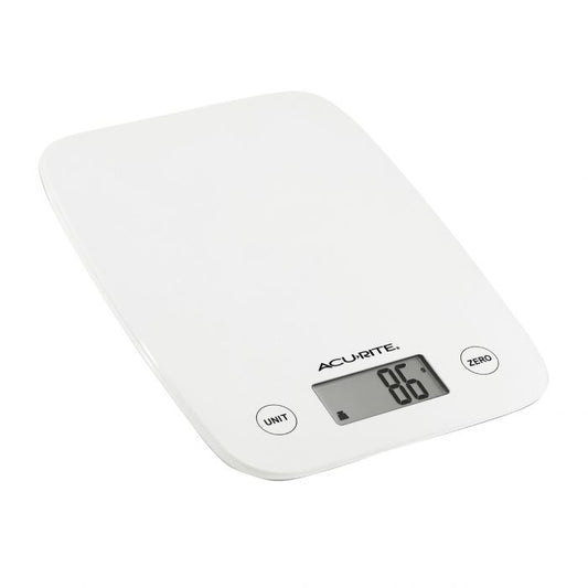 acurite compact digital scale 1g/5kg - white
