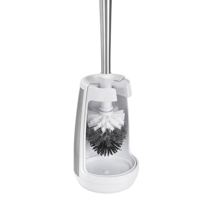 polder swivel toilet brush caddy